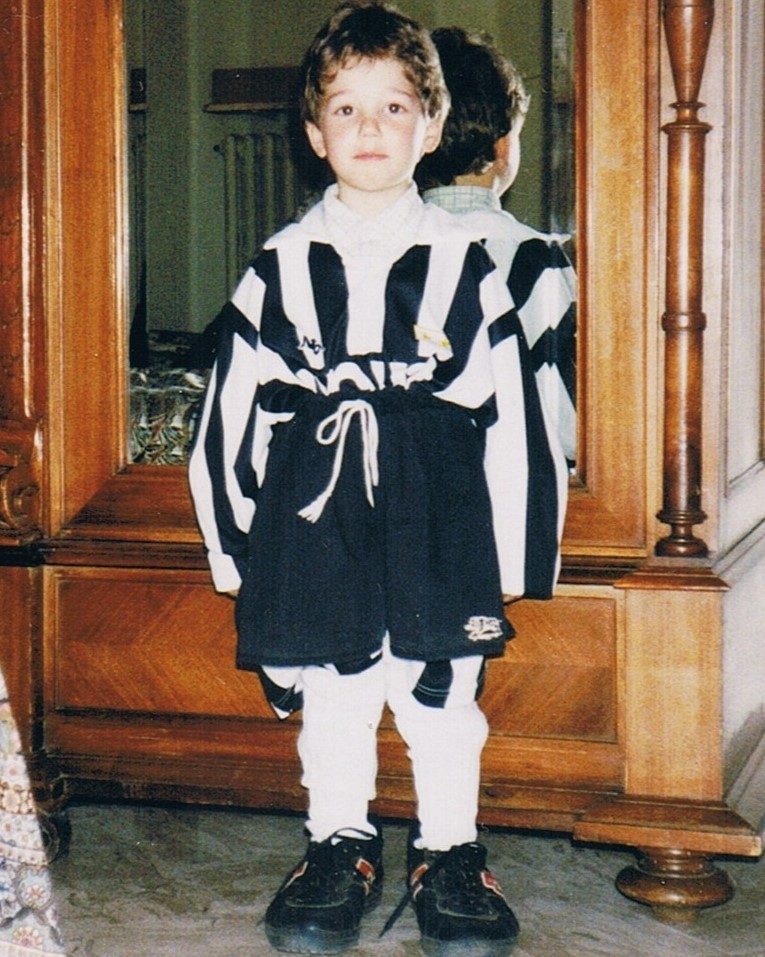 Claudio da bambino